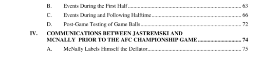 Taken from Wells report contents