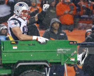new-england-patriots-patriots-tight-end-rob-gronkowski-pumps-his-fist-picture-id499274152