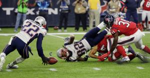 Keshawn Martin (82) fumbles a punt during the second half (AP Photo/David J. Phillip)
